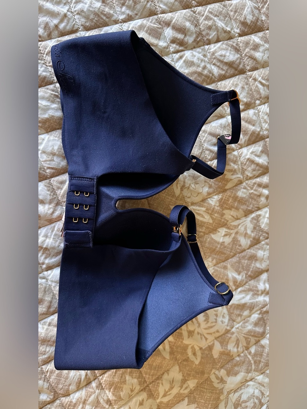 Victoria's Secret LOVE CLOUD Perfect Shape Incredible Push-Up Navy Blue Bra 34C - Picture 9 of 12